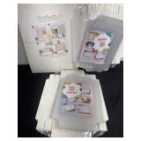 3 stacks of food new boxes