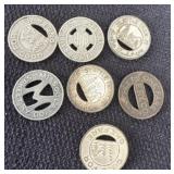 vintage municipal transit tokens