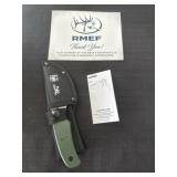 New RMEF ultimate skinning knife with sheath