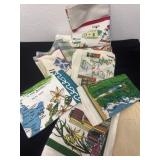 Group of vintage hand towels
