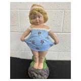 19.5in Vintage Girl Garden Statue