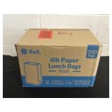 Box of 6lb Paper Lunch Bags 500bags
