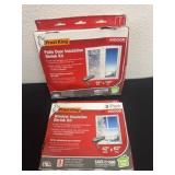 2 frost king patio and window shrink kits.