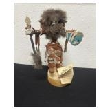 vintage collectible Kachina doll, ï¿½Wolf manï¿½  10ï¿½