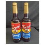 2 new torani raspberry syrup