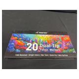 20 dual tip fabric markers