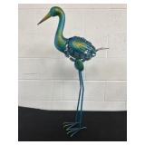 32in Metal Decorative Crane Bird