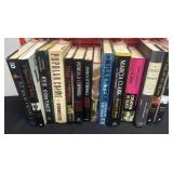 Group of crime and fiction and non fiction books