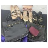 Purses bags and shoes size 9.5 and 8