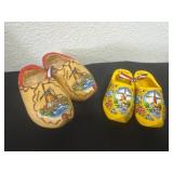 2 pairs of vintage Holland wooden shoes