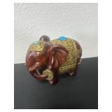 5ï¿½ Feng Shui red elephant statue made of resin