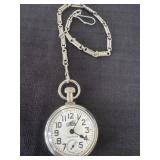 vintage train Westclox pocket watch,