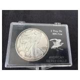 1 Troy Oz .999 fine American silver eagle