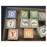 Victorian style wooden blocks (10)