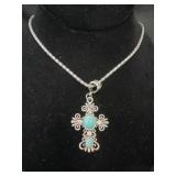 Turquoise Cross necklace