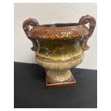 8ï¿½ Vintage Hosley Potteries Green & Brown