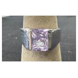 purple zircon gemstone Size 8