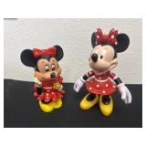 2 Minnie Mouse vinyl figurines
