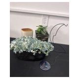 Group home decor fake greenery