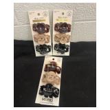 3 packs of hair clips