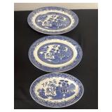vintage Blue Willow patterned plate