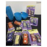 Group of new Easter toys and egg holders