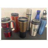 Group of star bucks cups