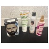 New suave and gel lotion, acne dot and menï¿½s hair