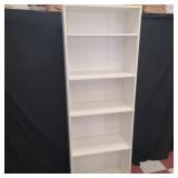 24' white Bookshelf