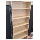 28' Tan bookshelf