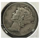 1945 Mercury Dime