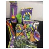 Group of new water toys, cookie cutter straws and