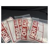 New for sale car signs