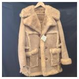 Vintage ardney suede lamb coat man's size 38.