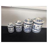 Antique BLUE WILLOW 1924 JAPAN Transfer Lidded