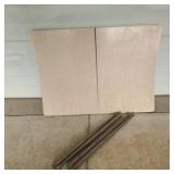 40x30 Vintage table With legs