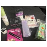 Milky mist, firming cream acne patches and pomade