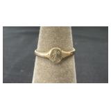Size 3 10k gf letter k ring
