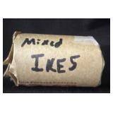 Full roll of Eisenhower dollars mixed years (20