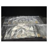 24 misc coins
