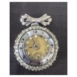 vintage tower wind-up pocket watch featuring