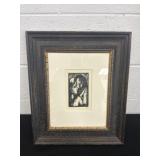 Lovers by Howard Simon 1902-1979 Woodblock Print