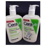 2 New value size CeraVe hydrating cream to foam