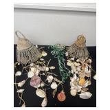3 seashell wind chimes