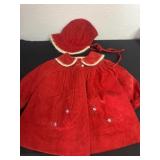Vintage homemade kids jacket and bonnet