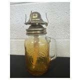 9ï¿½ Golden Harvest Drinking jar oil lamp