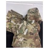 Medium regular military pants and rain pants and
