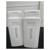 2 new native sandalwood shea butter body wash