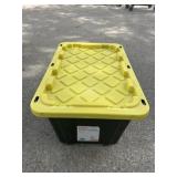 27 gal Black and Yellow Utility Tote