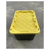 27 gal Black and Yellow Utility Tote